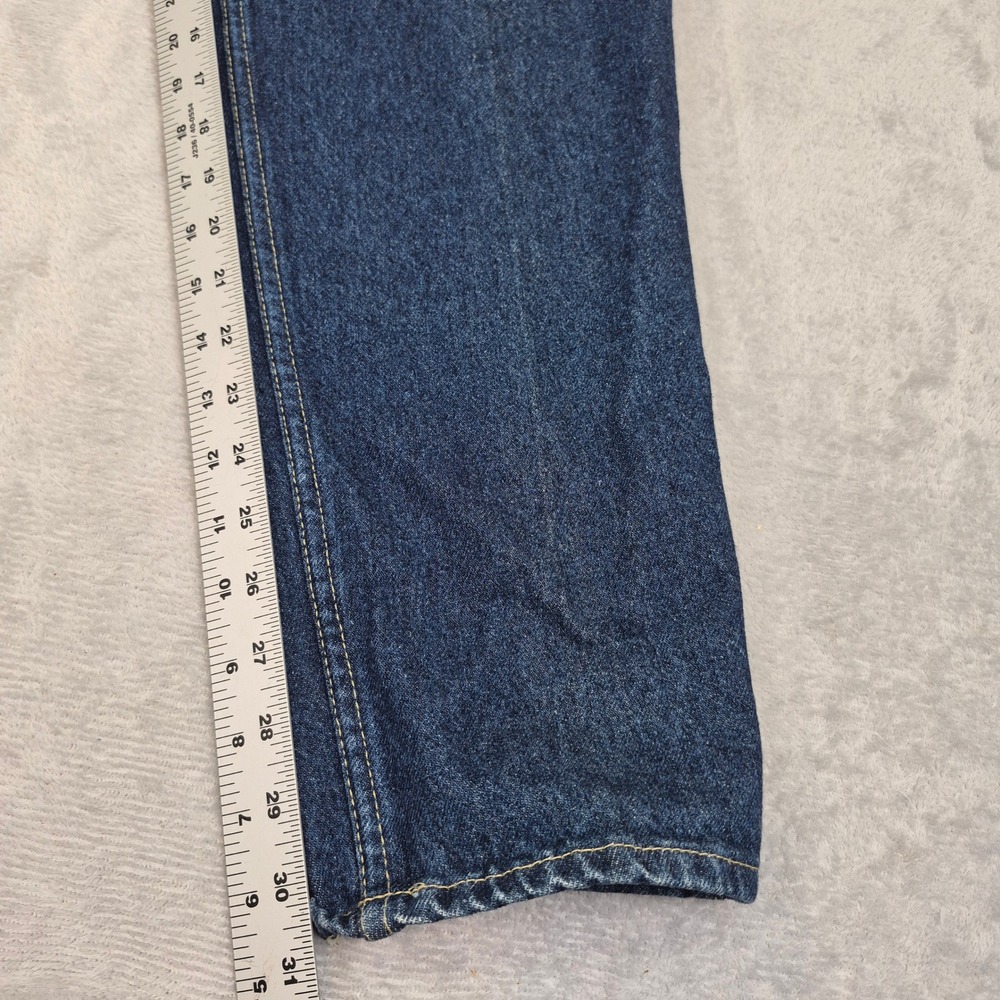 Vintage OshKosh Bgosh High Waisted Pleated Tapered Jeans 6 (25) USA Made Dark - Picture 11 of 15